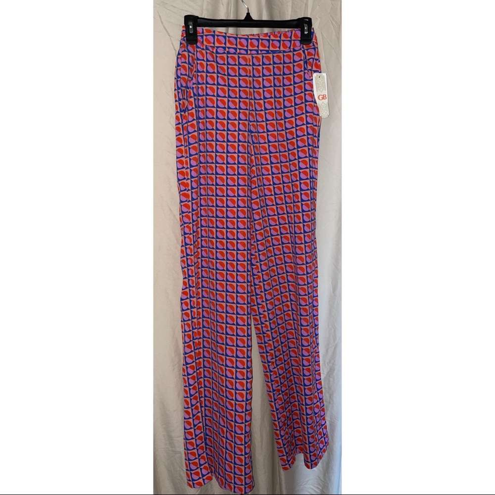 NEW Gianni Bini Geo Story Flowy Pants | Size XS